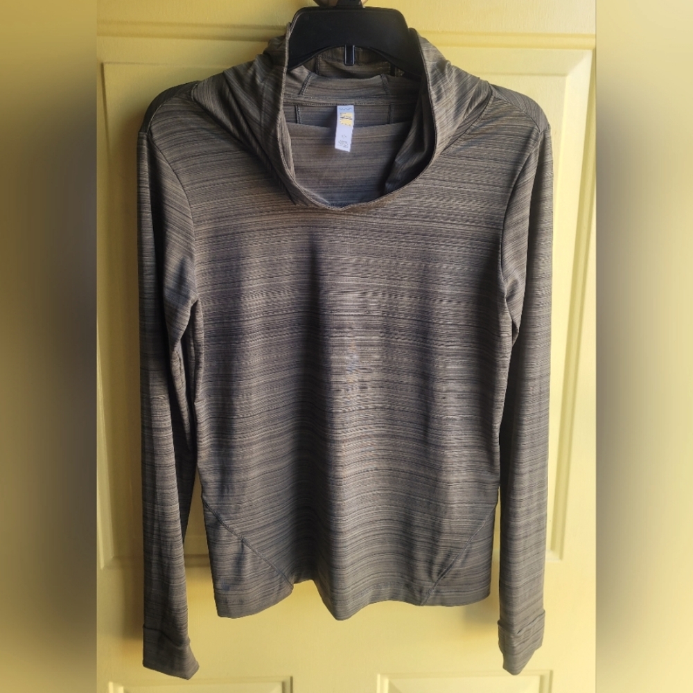 Lole' Olive Green Cowl Neck Active Top Size Small